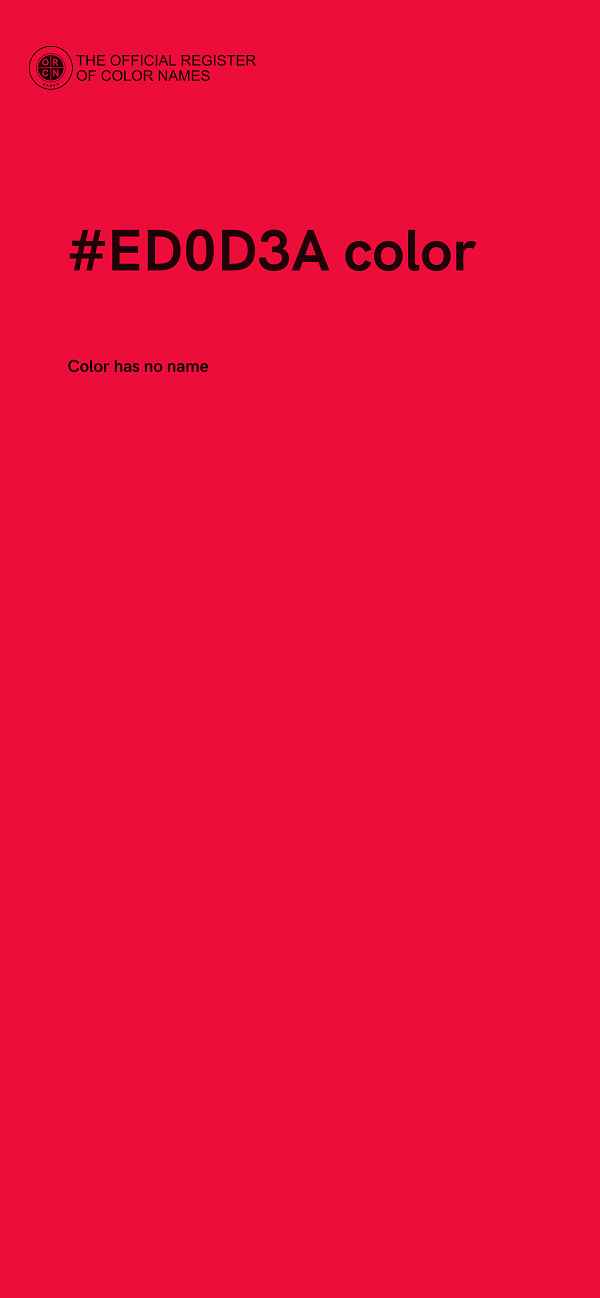#ED0D3A color image