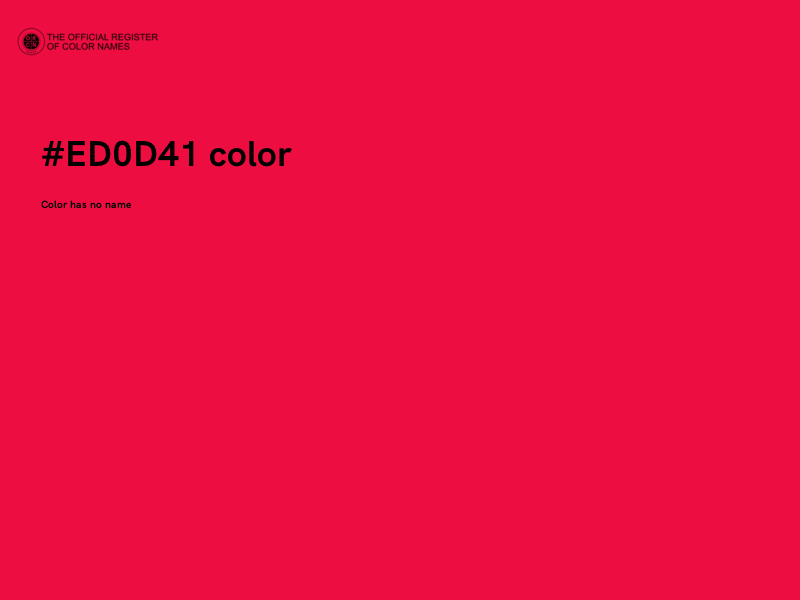 #ED0D41 color image