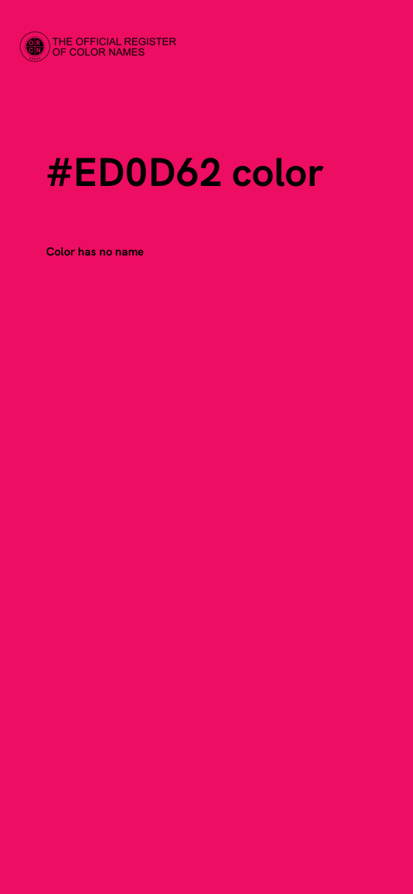 #ED0D62 color image