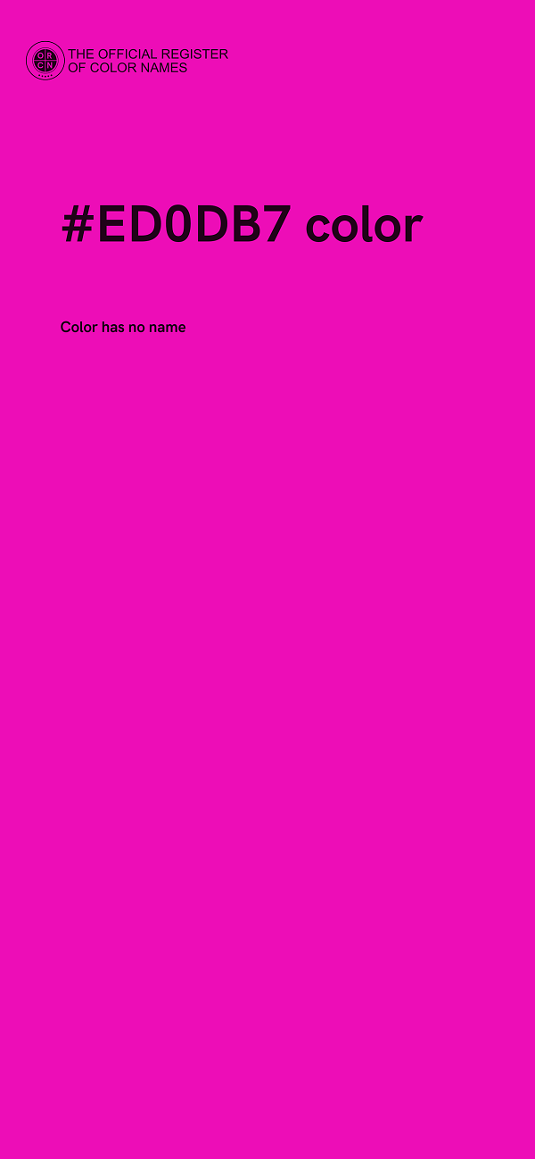 #ED0DB7 color image