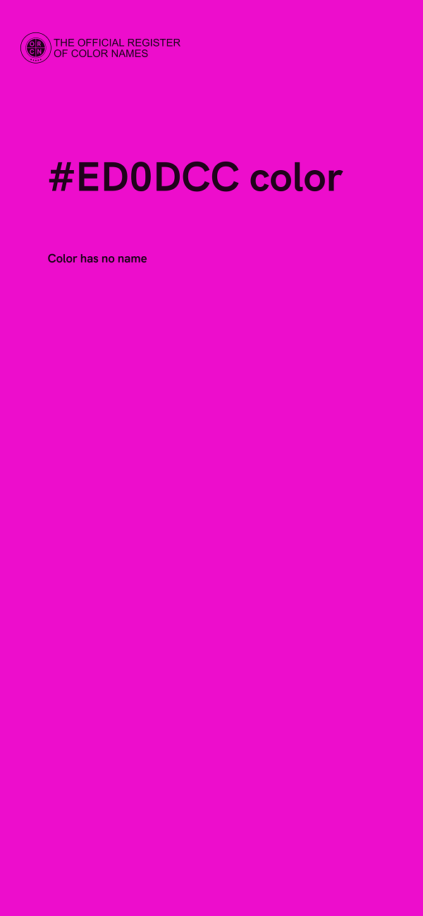 #ED0DCC color image