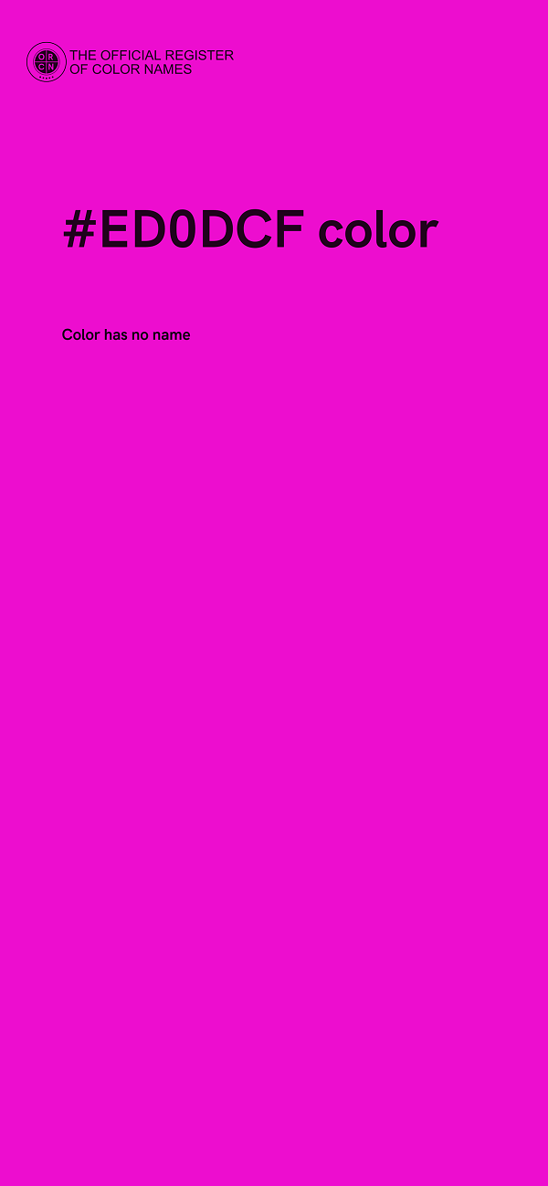 #ED0DCF color image