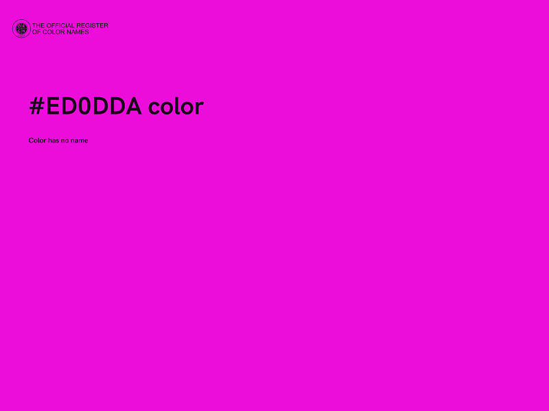 #ED0DDA color image