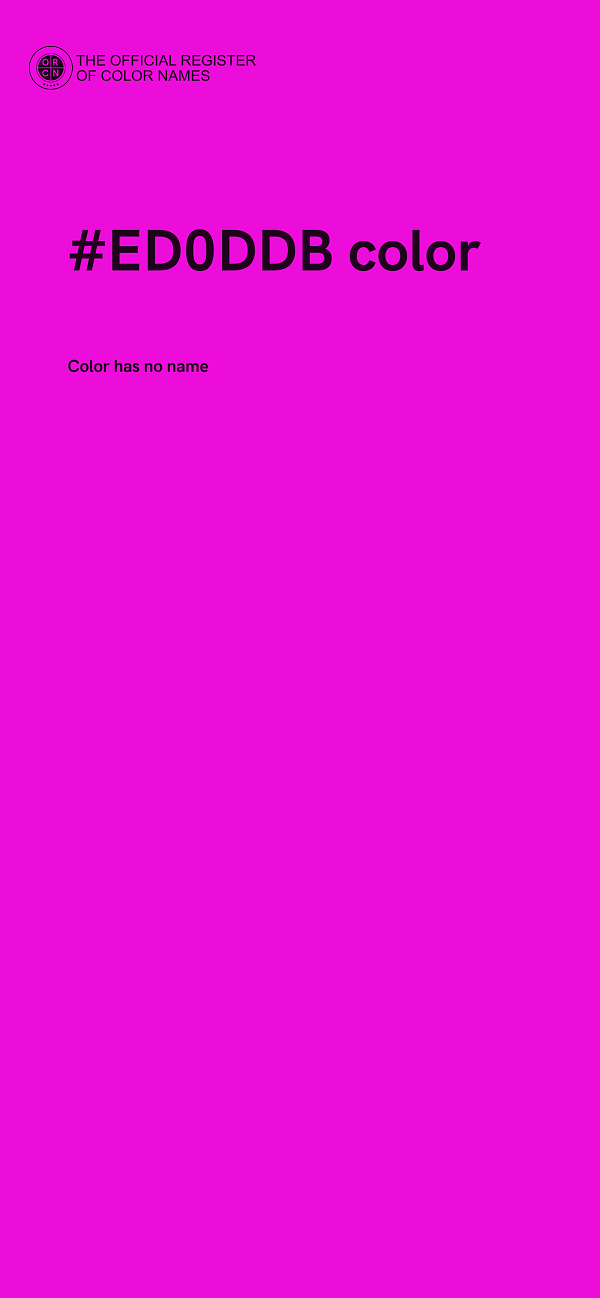 #ED0DDB color image
