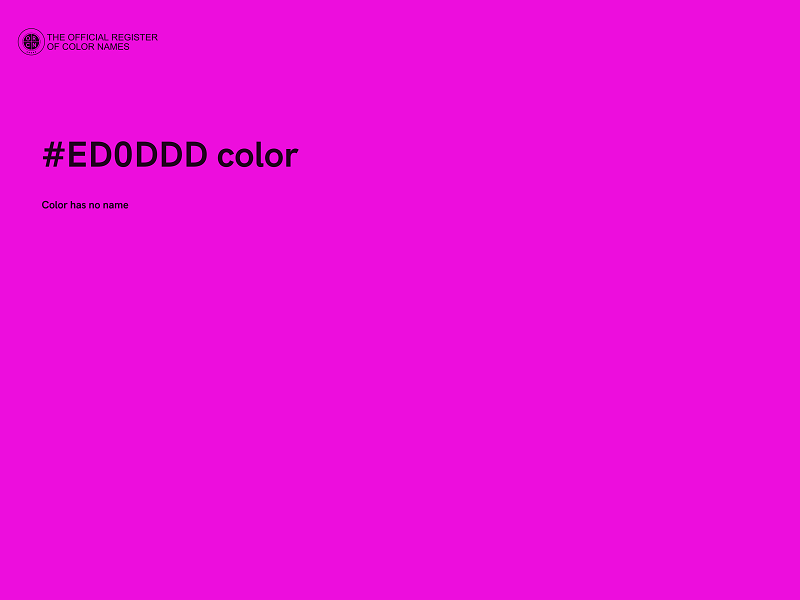 #ED0DDD color image