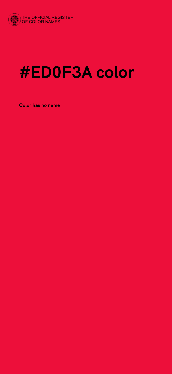 #ED0F3A color image