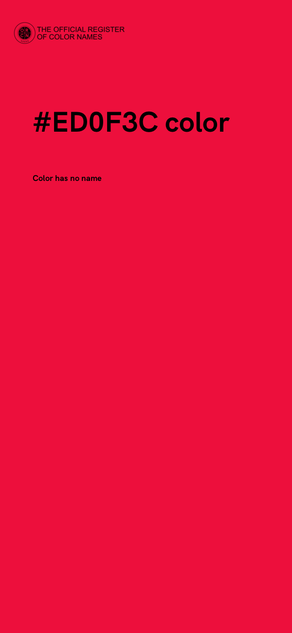#ED0F3C color image