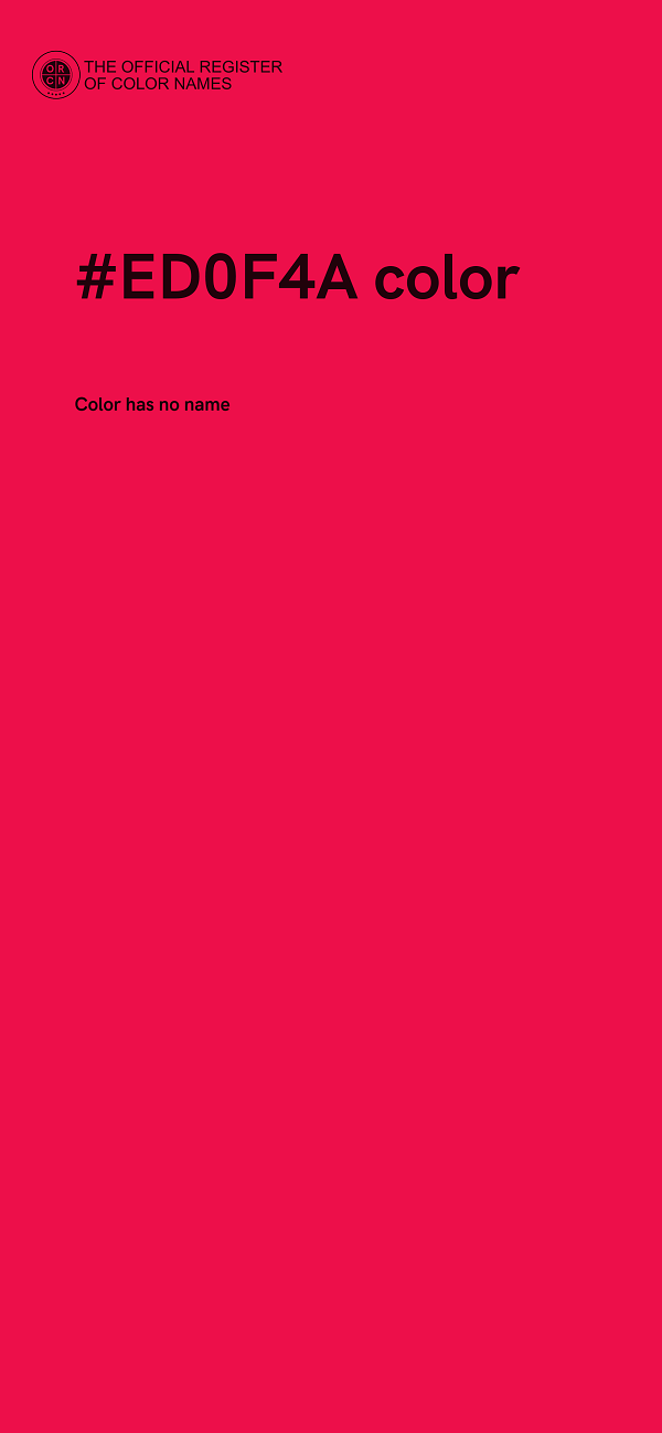 #ED0F4A color image