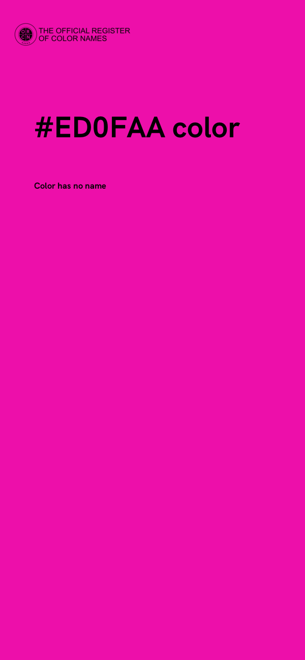 #ED0FAA color image