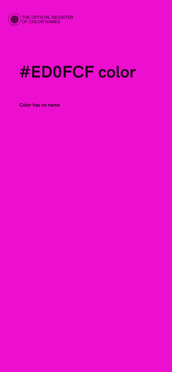#ED0FCF color image