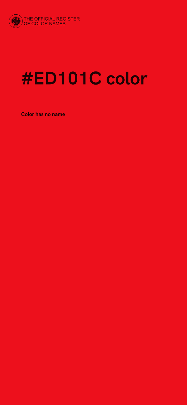 #ED101C color image