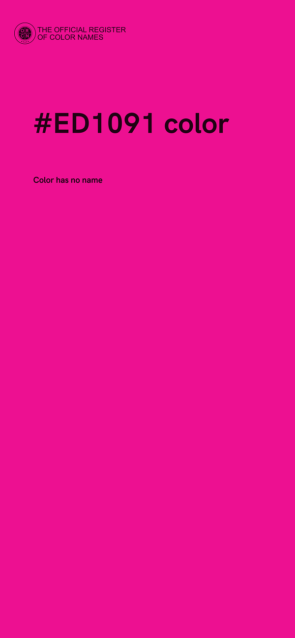 #ED1091 color image