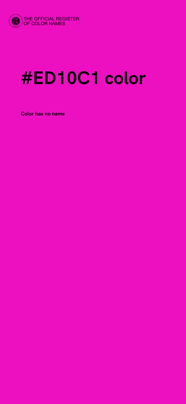 #ED10C1 color image