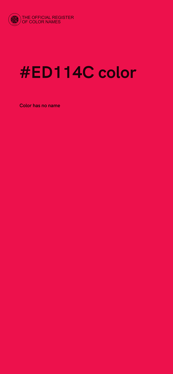 #ED114C color image