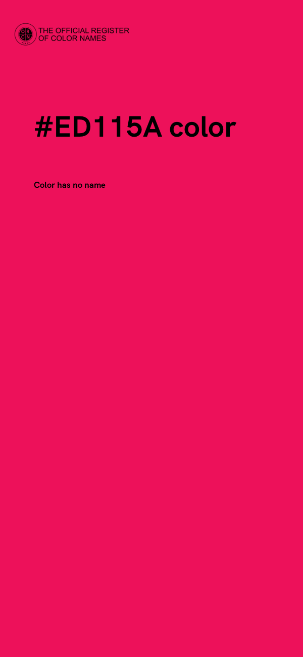 #ED115A color image