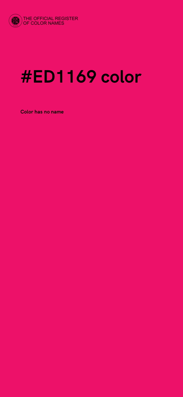 #ED1169 color image