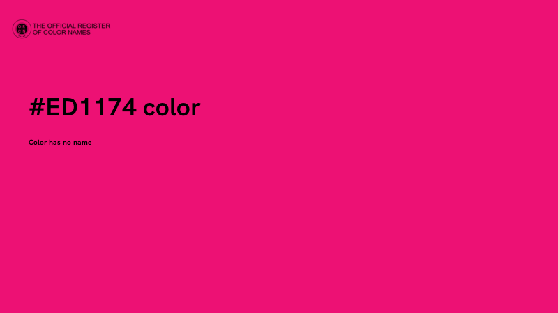 #ED1174 color image