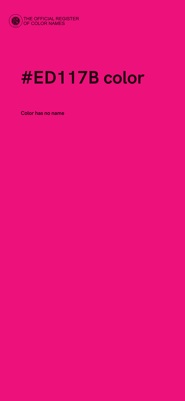 #ED117B color image