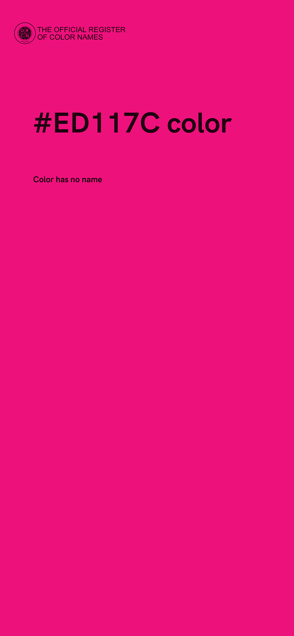 #ED117C color image