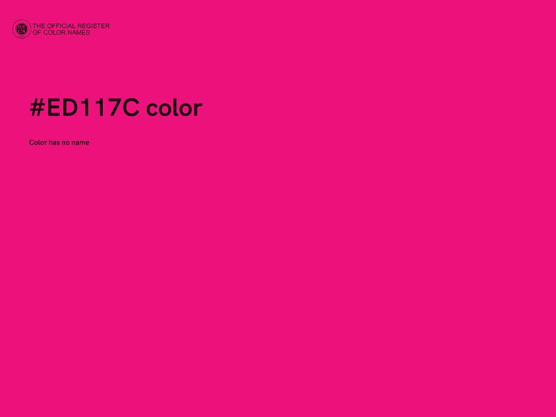 #ED117C color image