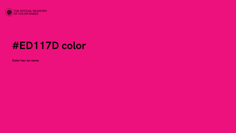 #ED117D color image