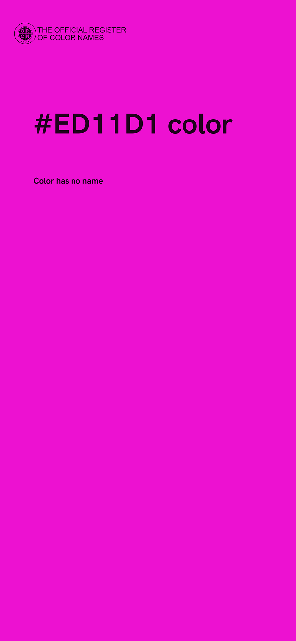 #ED11D1 color image