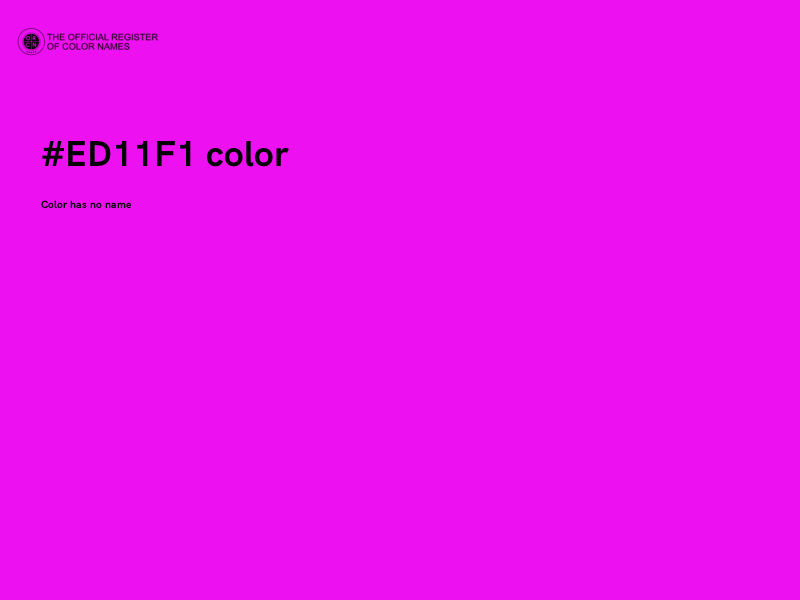 #ED11F1 color image