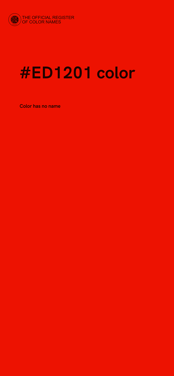 #ED1201 color image