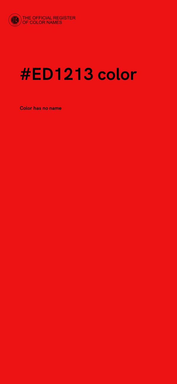 #ED1213 color image