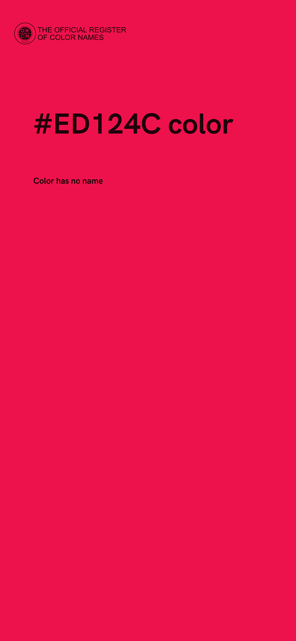 #ED124C color image