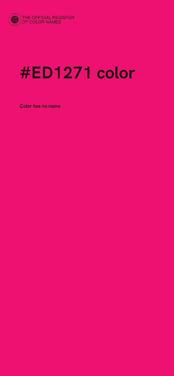 #ED1271 color image