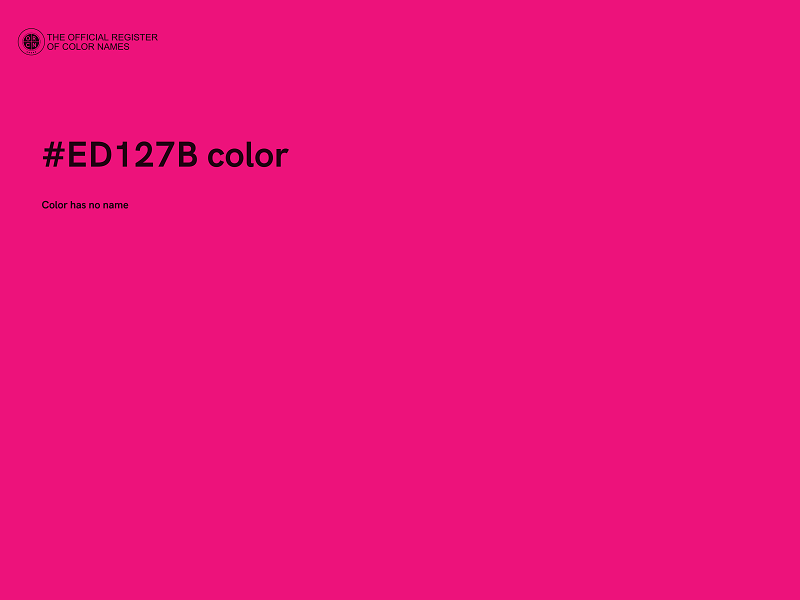 #ED127B color image