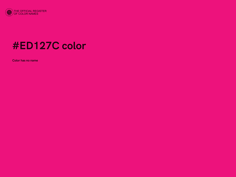 #ED127C color image