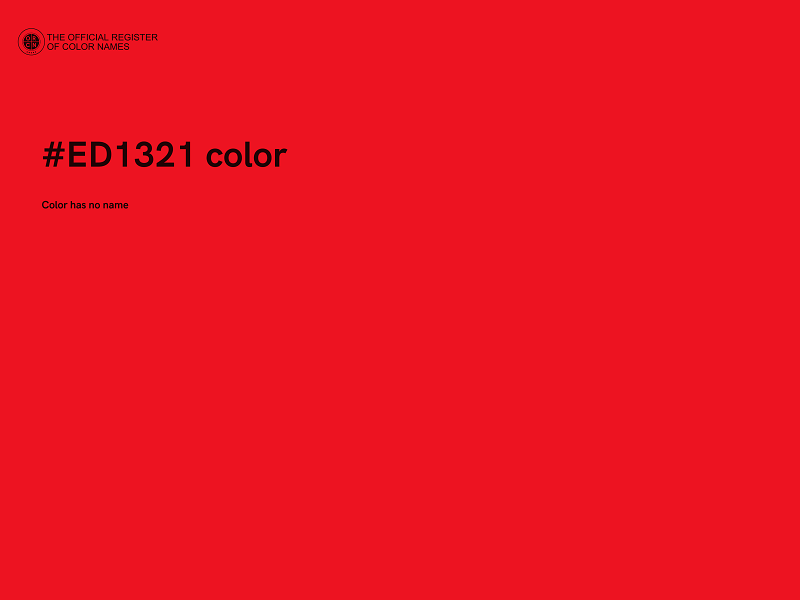 #ED1321 color image