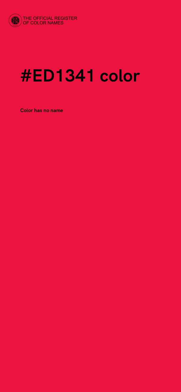 #ED1341 color image