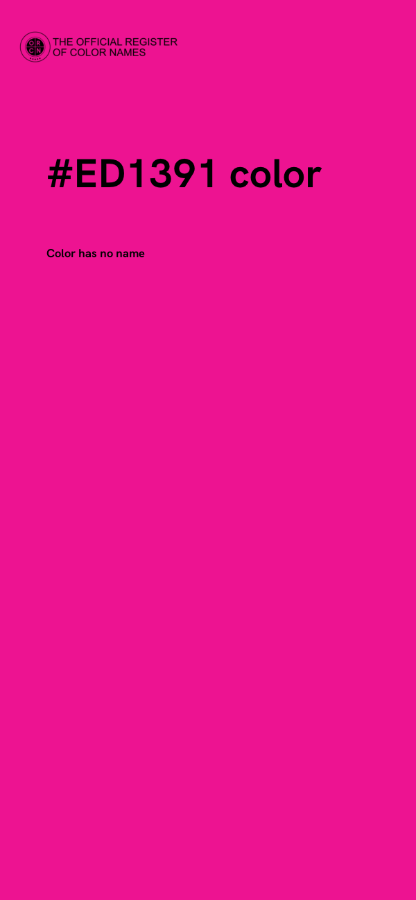 #ED1391 color image
