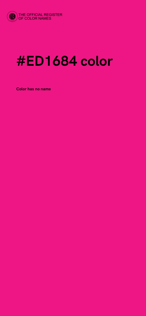 #ED1684 color image