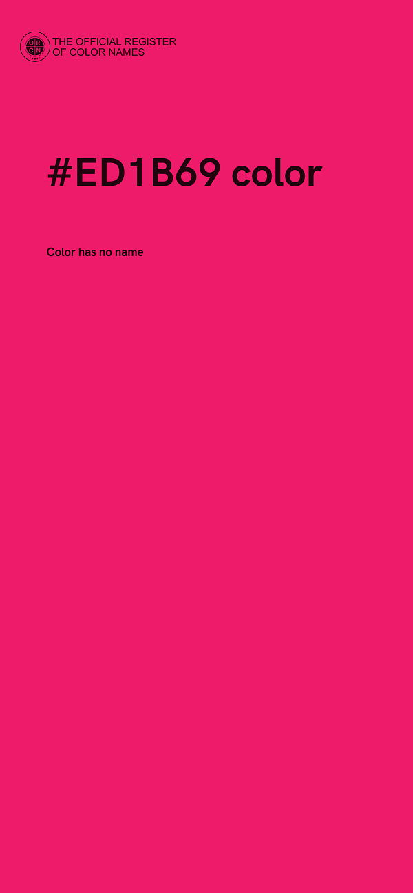 #ED1B69 color image