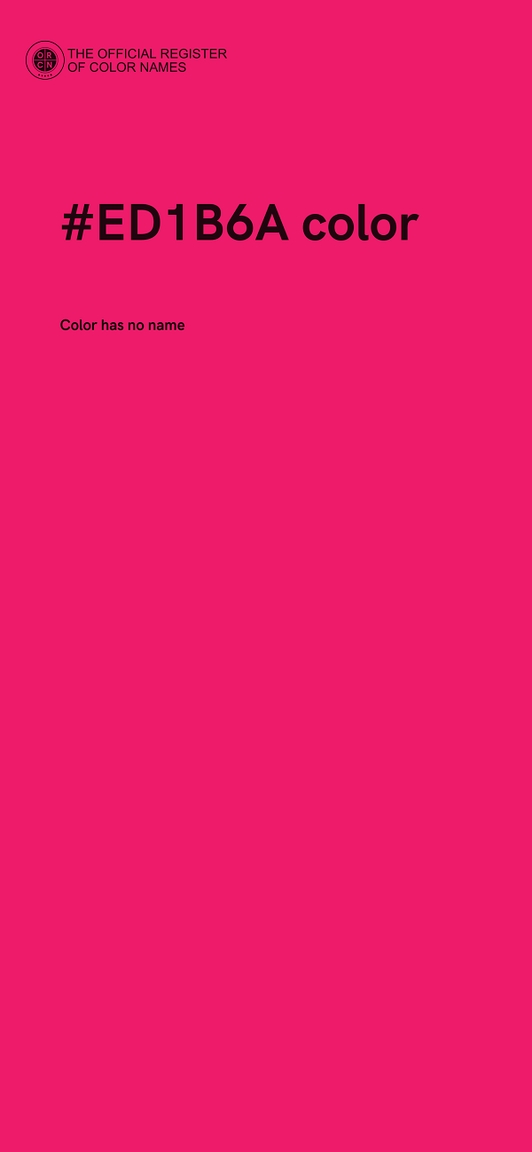 #ED1B6A color image