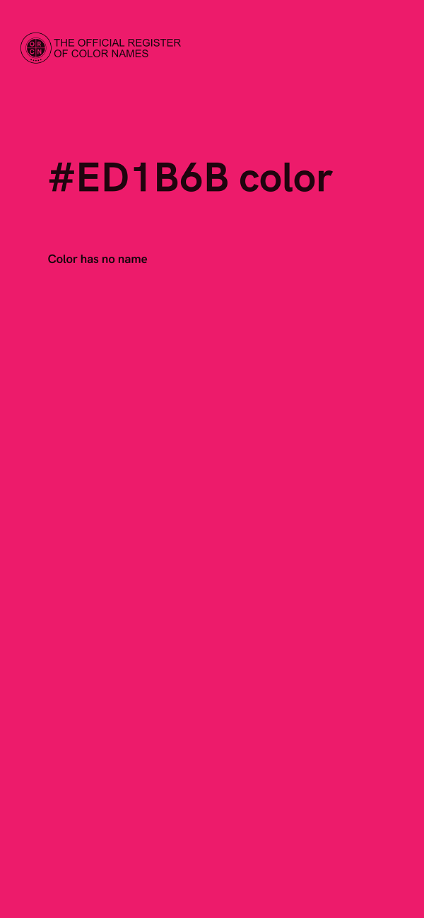 #ED1B6B color image