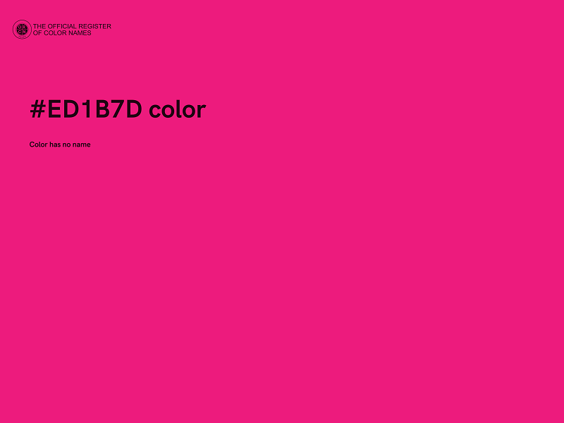 #ED1B7D color image