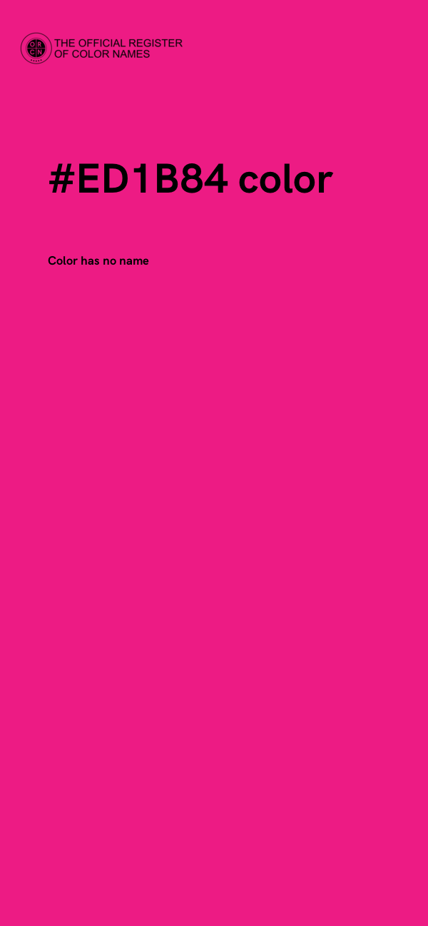 #ED1B84 color image