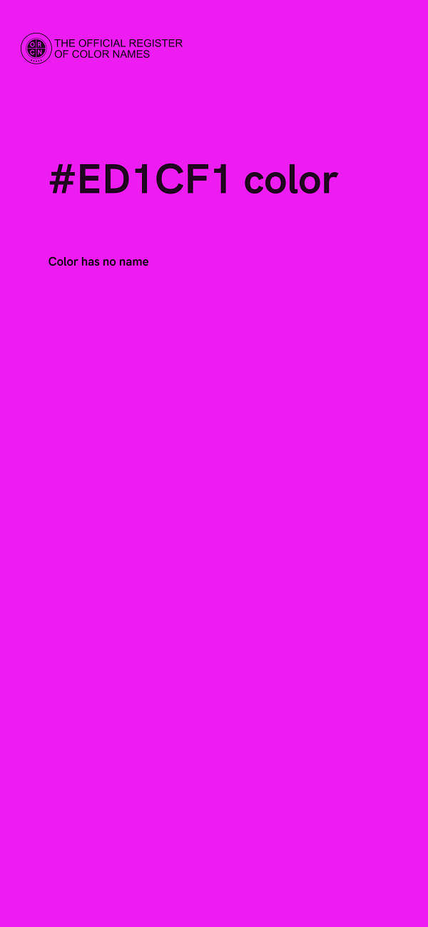 #ED1CF1 color image