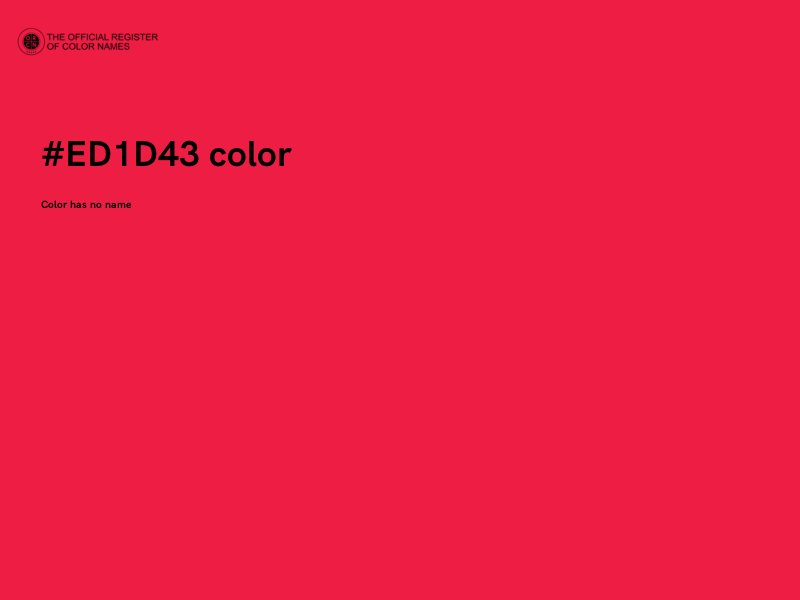 #ED1D43 color image