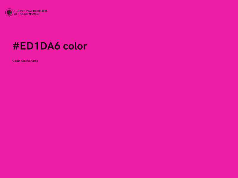 #ED1DA6 color image