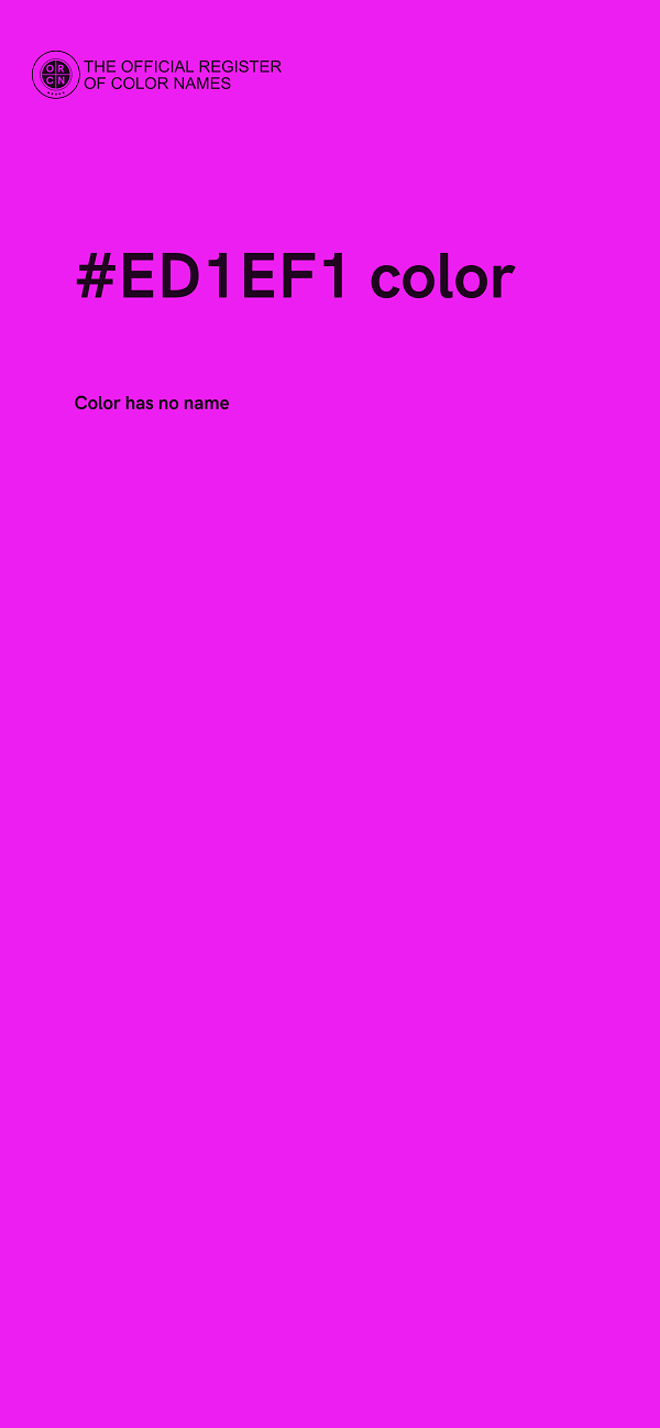 #ED1EF1 color image
