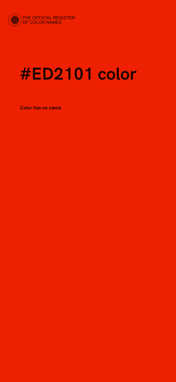 #ED2101 color image