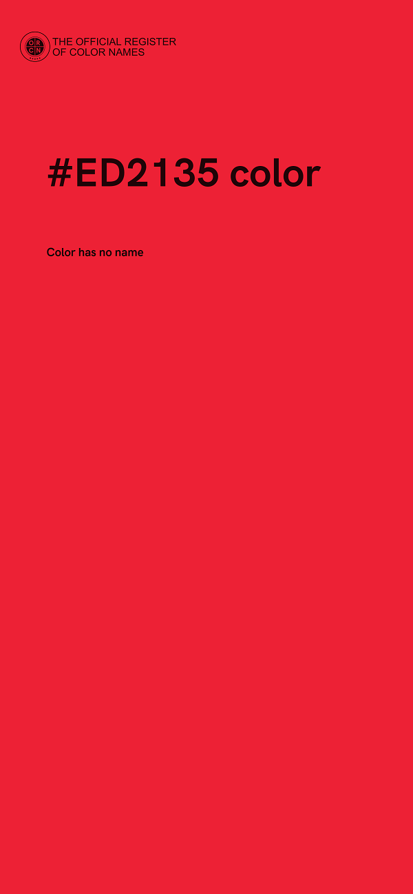 #ED2135 color image