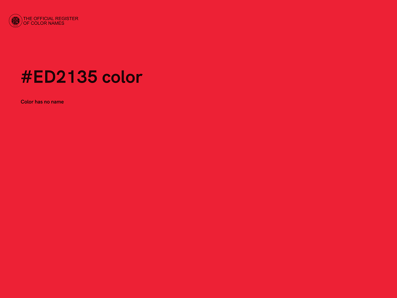 #ED2135 color image