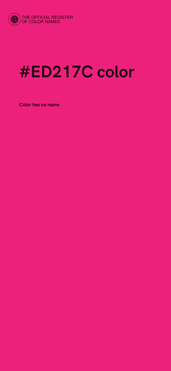 #ED217C color image